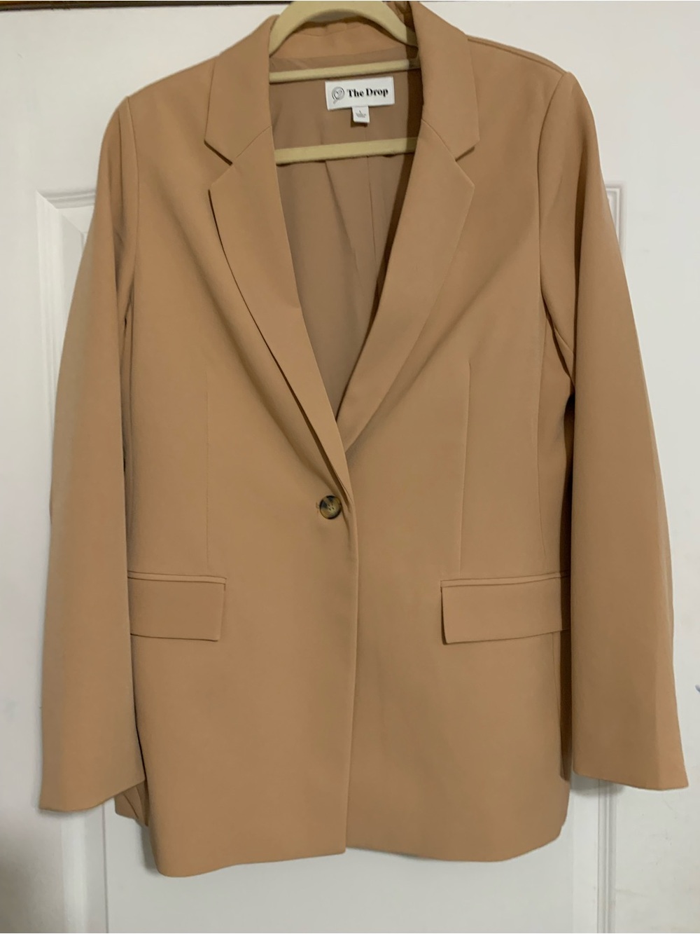 The Drop Beige Mid Length Blazer Women's Large